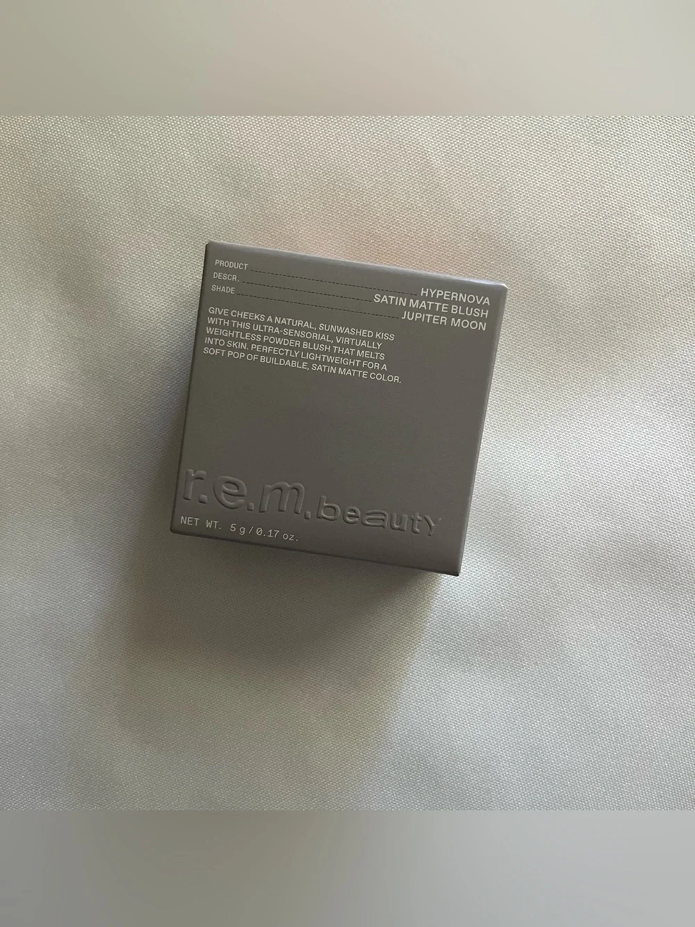 r.e.m. beauty Hypernova Satin Matte Blush Shade Jupiter Moon Full Size NWT